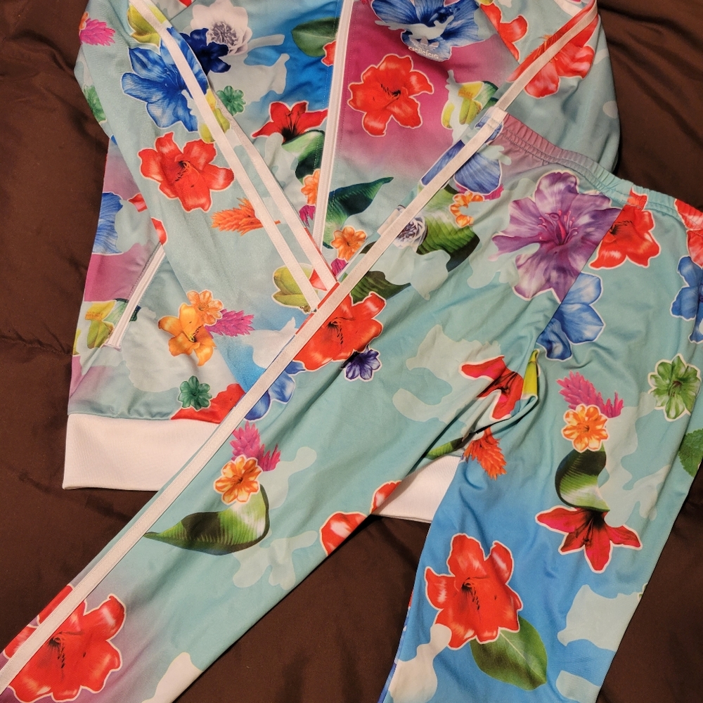 Adidas Girls Floral Outfit